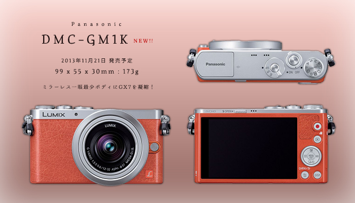 最少ボディにGX7を凝縮！ [パナソニック LUMIX DMC-GM1K] – 比較