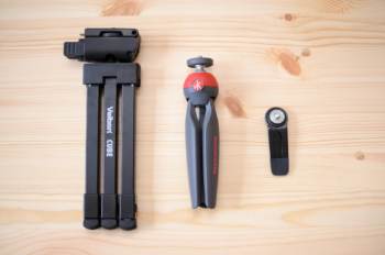 旅行におすすめ!バッグに収まる小型三脚比較 『Velbon CUBE vs Manfrotto PIXI vs JOBY ゴリラポッド マイクロ 800』