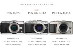 オリンパス PEN E-PL7 vs E-PL6 vs E-P5 比較 E-PL7からみる、PENシリーズの違い