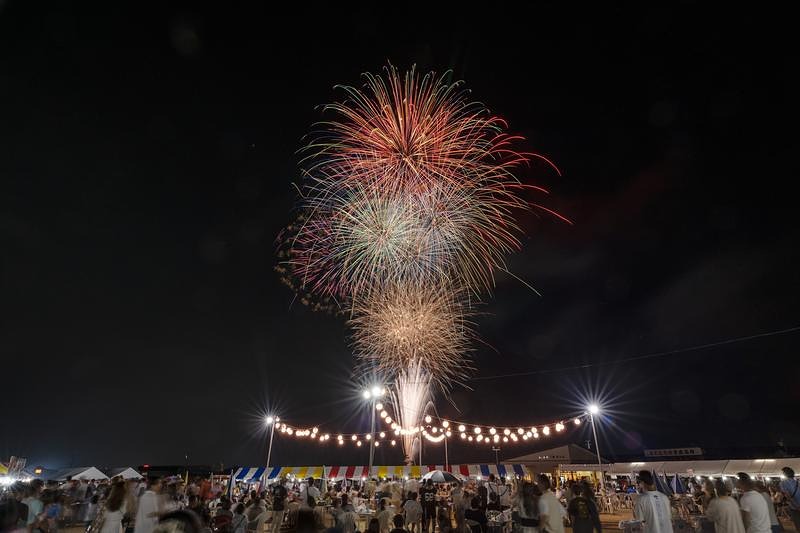 大玉村の夏の風物詩、夜空を彩る打ち上げ花火大会