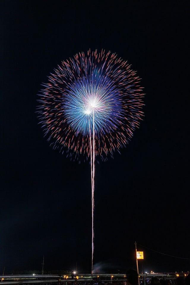 '夜空を彩る大輪の花'