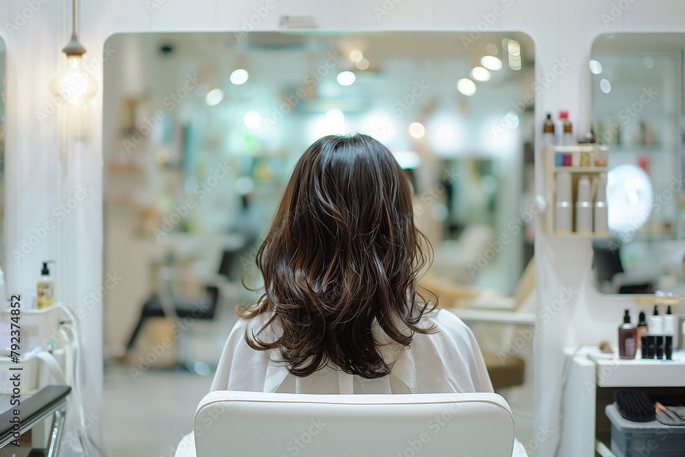 'woman in the hairsalon'