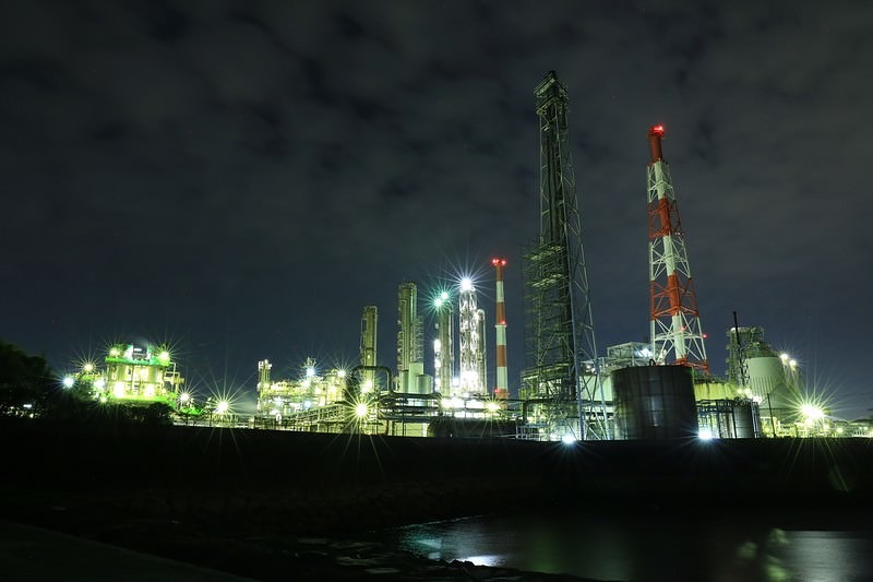 '場夜景と光芒'