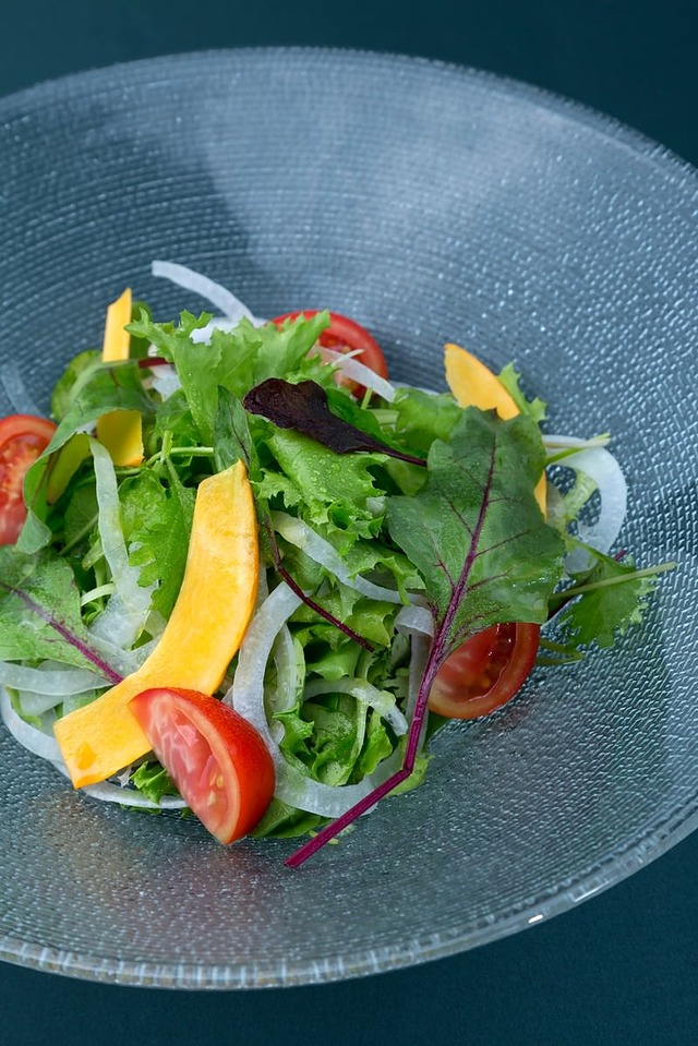 '産直無農薬サラダ'