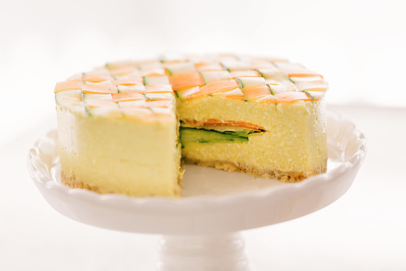 '食べ応えのある野菜のベジデコケーキ'